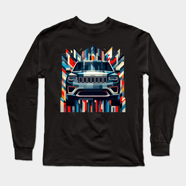 Jeep Grand Cherokee Long Sleeve T-Shirt by Vehicles-Art